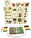 Hapinest Woodland Animal Wooden Stamp and Sticker Set Arts and Crafts for Kids Boys and Girls Ages 4 5 6 7 8 9 10 Years Old