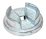 Vestil BUNG-S-S2 Bright Zinc Plated Cast Steel Drum Bung Socket, 1/2" Drive Size