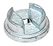 Vestil BUNG-S-S2 Bright Zinc Plated Cast Steel Drum Bung Socket, 1/2" Drive Size
