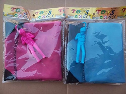 AISHEMI Outdoor Sport Tangle Free Throwing Fuuny Toy Parachute Men No Strings No Batteries.Toss It Up Watch Landing 4 Pieces Set(4 Random Color)