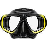 SCUBAPRO Zoom Dive Mask, Optical Lens Ready System, Yellow | Ultra Clear glass delivers crisp underwater visibility, while a universal fit provides a secure, watertight seal all dives