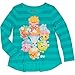 Shopkins Long Sleeve Shirt for Girls (XSmall 4/5, Teal Stripe-SPK)