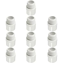 Fitvell 1/2" PVC Pipe Fitting Adapter Connector