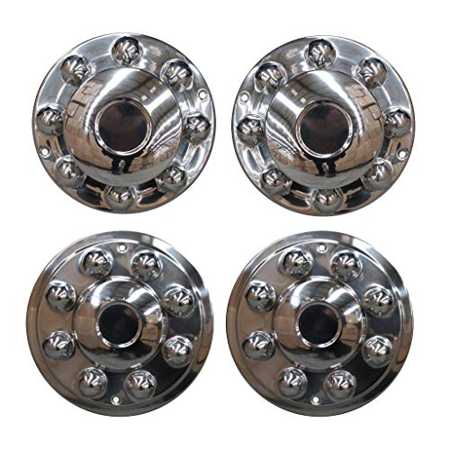 MGPRO 4 PCS of Wheel Simulators 17 Inch 8 Lug 5 Hand Hole Hubcap Kit