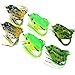 Threemart Fishing Lures For Freshwater,Topwater Frog Crankbait Tackle Bass Soft Swimbait Lures Crankbaits Hard Bait (6pcs/lot)