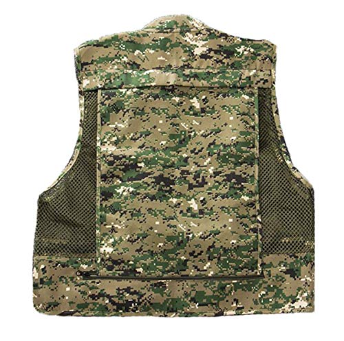 Männer Nner Im Fr Hjahr und Herbst Mesh Multitasche Weste Kleidung Anglerweste Fotografie Jacke Camping Zurück… – Bild 3