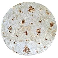 Fiudx Burrito Wrap Blanket, Be a Giant Human Burrito, Tortilla or Taco, Soft & Plush Giant Round Beach Towel for Kids or Adults Beach Tapestry,Beach Towels(152X152cm/59.8X59.8)