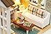 Cuteroom Dollhouse Miniature DIY Dolls House Kit Room with Furniture Handicraft Xmas gift Happy Time