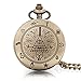 1 x Vintage Bill Cipher Pocket Watch Necklace Pendants Quartz Vintage Pocket Watch with Chain for Men Women Gift