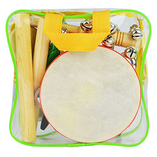 A-STAR AP0017 Children's Handheld Percussion Set, Set of 10 Pieces