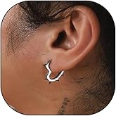 Black Spike Heart Hoop Earrings for Women Gothic Punk Heart Huggie Statement Earrings Personalized Spike Heart Earrings Halloween Jewelry Accessories