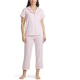 BedHead - Short Sleeve Stretch Cropped PJ Set - Funfetti Macarons - Small