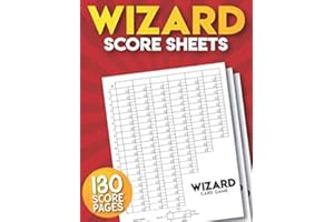 Wizard Score Sheets: 130 Large Wizard Score Pads.
