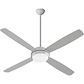 Quorum 20604-65 Expo 60" Ceiling Fan with Lights, Satin Nickel