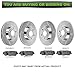 SCITOO Brake Kit Front Brake Rotors and Ceramic Brake Pads fit for 2006-2008 for Dodge for Ram 1500,2003-2008 for Dodge for Ram 2500,2003-2008 for Dodge for Ram 3500
