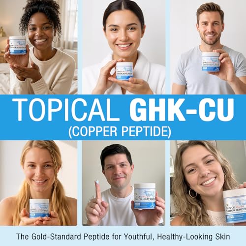 Copper Peptides GHK-Cu Beef Tallow Skin Care - Beef Suet Balm with Methylene Blue, Manuka Honey and Vitamin E, Natural Moisturizer for Face and Body - 120g