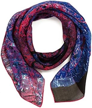 Cityzen By Azin Bangkok Print Women's Fashion Scarves 100% Silk Georgette