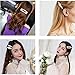 Pearls Hair Clips for Girls Women Wedding Bridal,4 Pack Different Shapes Clip Hair Accessories for Women Gifts By LYDZTION