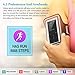 MP3 Player with Bluetooth,16gb,Portable Lossless Digital Audio Player with FM Radio/Voice Recorder,MP3 Direct Recording,Pedometer with Armband, Touch Buttons,Support up to 128gb, Black