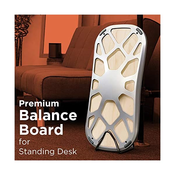 Premium-Balance-Board-for-Standing-Desk-Wooden-Wobble-Board-for-Under-Desk-Exercise-by-FluidStance FluidStance The Level® Standing Desk Balance Board | | Work, Home Office | Adult Stand Up Desk Exercise Accessory…