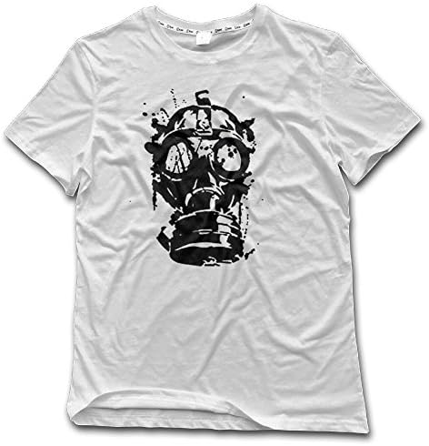 Mens Old School Gas Mask Men's Round Neck T-Shirt 4X-Large