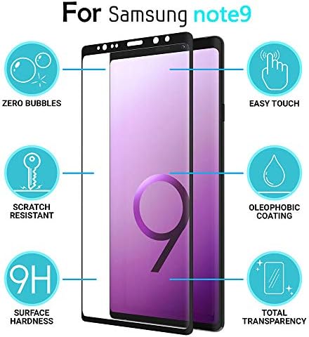 Joint Samsung Galaxy Note 9 Screen Protector, Tempered Glass Screen Protector [Force Resistant up to 11 pounds] [Full Screen Coverage] [Case Friendly] for Samsung Note 9 (Released in 2018)