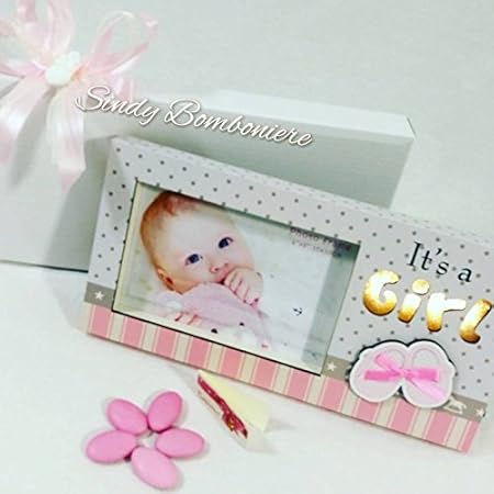 Sindy Idea For Bomboniera Birth Girl Baby Girl Photo Holder Frame