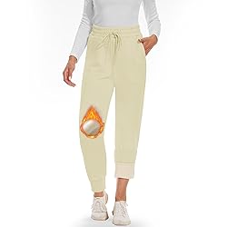 CAMPSNAIL Fleece Lined Sweatpants Women - Joggers