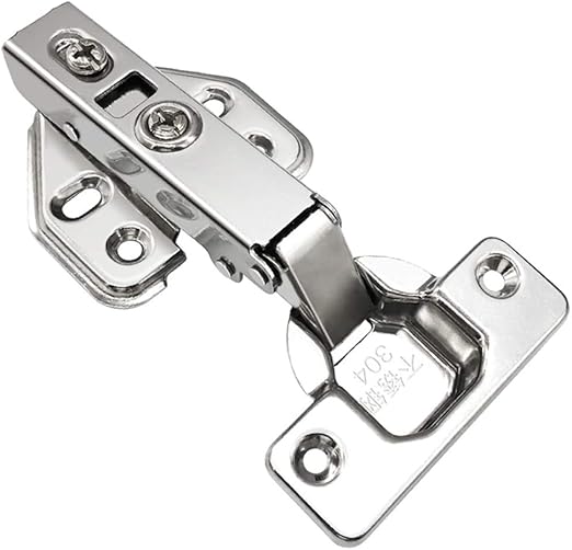 2 Stück Schrankscharniere Edelstahl Hydraulische Scharniere mit Dämpfer