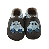 Sayoyo Baby Car Soft Sole Leather Infant Toddler Prewalker Shoes