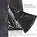 Umbrella Covers - Patio Waterproof Parasol Covers with Storage Zipper Bag Fits 7ft to 11ft Umbrellas for Outdoor Market Umbrellas Black