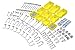 Triton Products 76995 DuraHook Zinc Plated Steel Hook and Bin Assortment for DuraBoard 85 Assort Hooks and 10 Assort Bins, 95-Piece