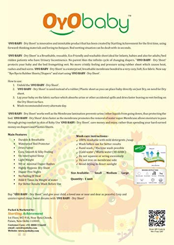 OYO-Baby-Waterproof-Mattress-Protector-Sheet-for-Toddler-Kids-and-Adults-X-Large-Yellow-200-cm-x-140-cm