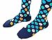 CompressionZ 20-30 mmHg Compression Socks Men & Women - Knee High Support Stockings (Ocean Dots, Medium)