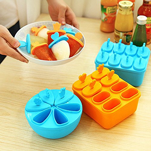 Finance Plan The Latest 6/8 Cell Ice Pop Maker Mold Tray DIY Kitchen Reusable Frozen Ice Cream Mold