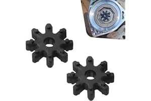 yorpyep 2 PCS Flexible Steering Coupling, 563152K000FFF 56330-4Z000 Steering Gear Accessories, Nylon Shock-absorbing Pad, Compatible with Sonata Elantra Santa Fe Azera Kia Soul Optima (Black)