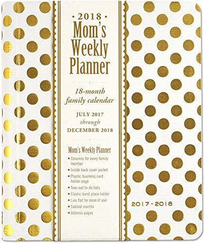 2018 Gold Dots Mom's Weekly Planner (18-Month Family Calendar)