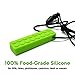 CAMOK Sensory Chew Necklace Chewy Toys - Silicone Teether for Boys, Girls, Kids - Chewable Jewelry for Autism, ADHD, Oral Motor, Biting and Teething - 2 Pack (Green & Blue) by