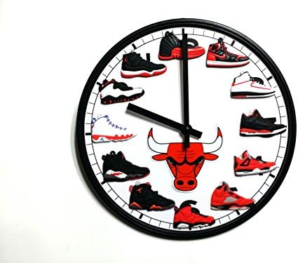 Jordan Retro 1-12 (3-D) Chicago Bulls Wall Clock