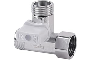 MoSundi Tee Stop Valve Angle T Adapter For Bidet Handheld Sprayer Toilet Tank Sink Splitter Diverter Valve Water Tap Connecto