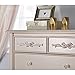 Evolur Aurora 6 Drawer Tall Chest in Dusty Rose