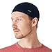 CHARM Casualbox | Mens 100% Silk Skull Cap Beanie Hat Kufi Summer Snug Tight Dad Cap Helmet Brain Beany Navy