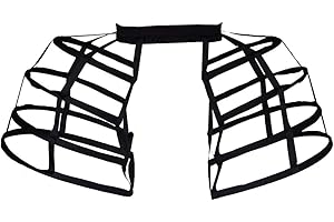 BPURB Pannier Petticoat Women Victorian Bustle Cages Hoop Skirt Cage Skirt for Women