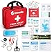 First Aid Kit, Premium Emergency Kits - 192 Piece First Aid Supplies for Home Office, Car, Camping Accessories, Survival Gear or Backpacking - Must Haves Medical Kit to Keep Your Family Safe