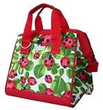 Sachi 34-029 Insulated Fashion Lunch Tote, Ladybug