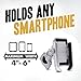 Metal Bike Phone Mount Universal Bicycle/Motorcycle Cell Phone Holder Smartphone Cradle Clamp 360° Rotatable for iPhone X/8/7/7+/6/6+/6S/6S, Samsung Galaxy Note 3/4/5,Nexus,LG & MI Phone