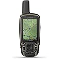 Garmin 010-02258-10 GPSMAP 64sx, Handheld GPS with Altimeter and Compass, Preloaded With TopoActive Maps, Black/Tan