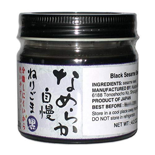 [Smooth and Creamy] Black Sesame Seed Paste with No Additives (4.2 oz)