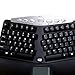 Adesso PCK-308UB - Tru-Form Pro Ergonomic Contour TouchPad USB Keyboard Black with Hotkeys