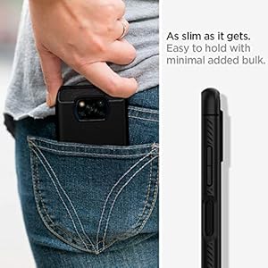 Spigen Cover Rugged Armor Compatibile con Xiaomi Poco X3 NFC - Nero - immagine 4